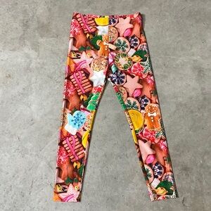 Terez Gingerbread and Candy Kids Leggings